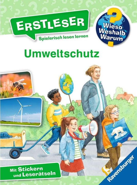 Immagine prodotto Ravensburger Wieso? Weshalb? Warum? Erstleser, Band 13: Umweltschutz (Tedesco, Carola di Caldaia, Svetlana Kilian, 2024)