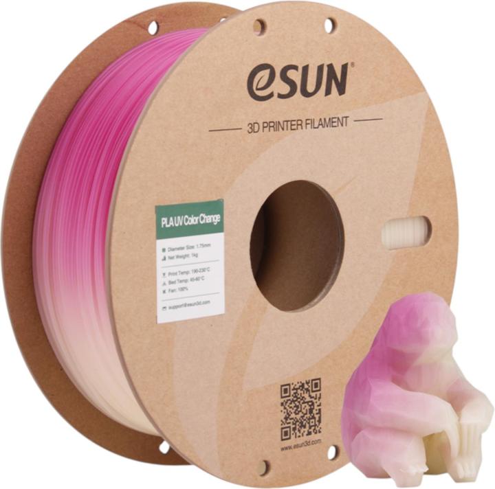Actual product image eSUN PLA UV 1,75mm FUCHSIA 1kg (PLA, 1000 g)