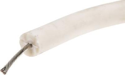 Actual product image AlphaWire 40kV Silicone Wire UL3239 White AWG18