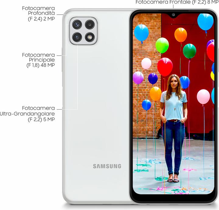 Immagine prodotto Samsung Galaxy A22 5G UE (64 GB, Bianco, 6.60", Doppia SIM, 5G)