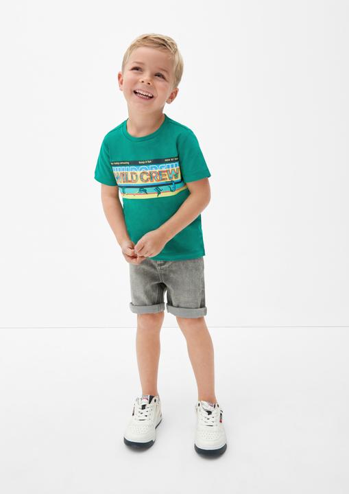 Produktbild s.Oliver T-Shirt Jerseyshirt mit Statement-Print (92)