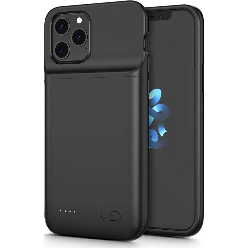 Tech-Protect POWERCASE 4800MAH IPHONE 12/12 PRO Juodas (Apple iPhone 12 Pro), Smartphone Hülle, Schwarz