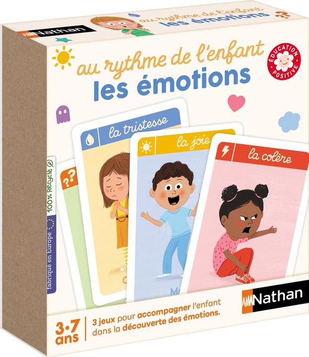 Nathan Jeu de carte Les émotions (Französisch, 3 - 7 Jahre)