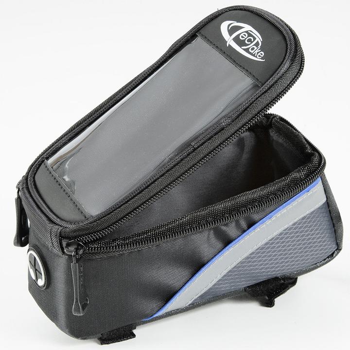 Actual product image tectake Bike bag with frame attachment for smartphones (1.28 l, Frame bag)
