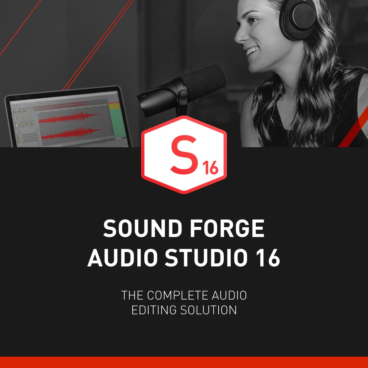 Magix SOUND FORGE Audio Studio 16 Download Code für Windows