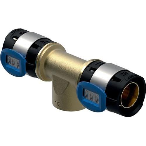 Geberit, Rohrverbindungstechnik, FlowFit T-Stck 20 x 1/2" x 20 mm IG 620151001 (Pressverbindung)