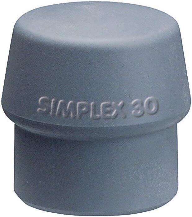 Immagine prodotto Halder Testa del martello a faccia morbida SIMPLEX-Ø 60 mm TPE-grigio medio duro