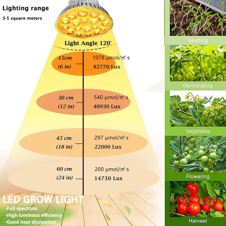 Immagine prodotto Milyn LED Pflanzenlampe E27 (LED)