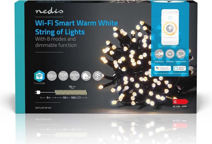 Actual product image Nedis SmartLife Decorative LED Wi-Fi Android™ / IOS (0.13 m)