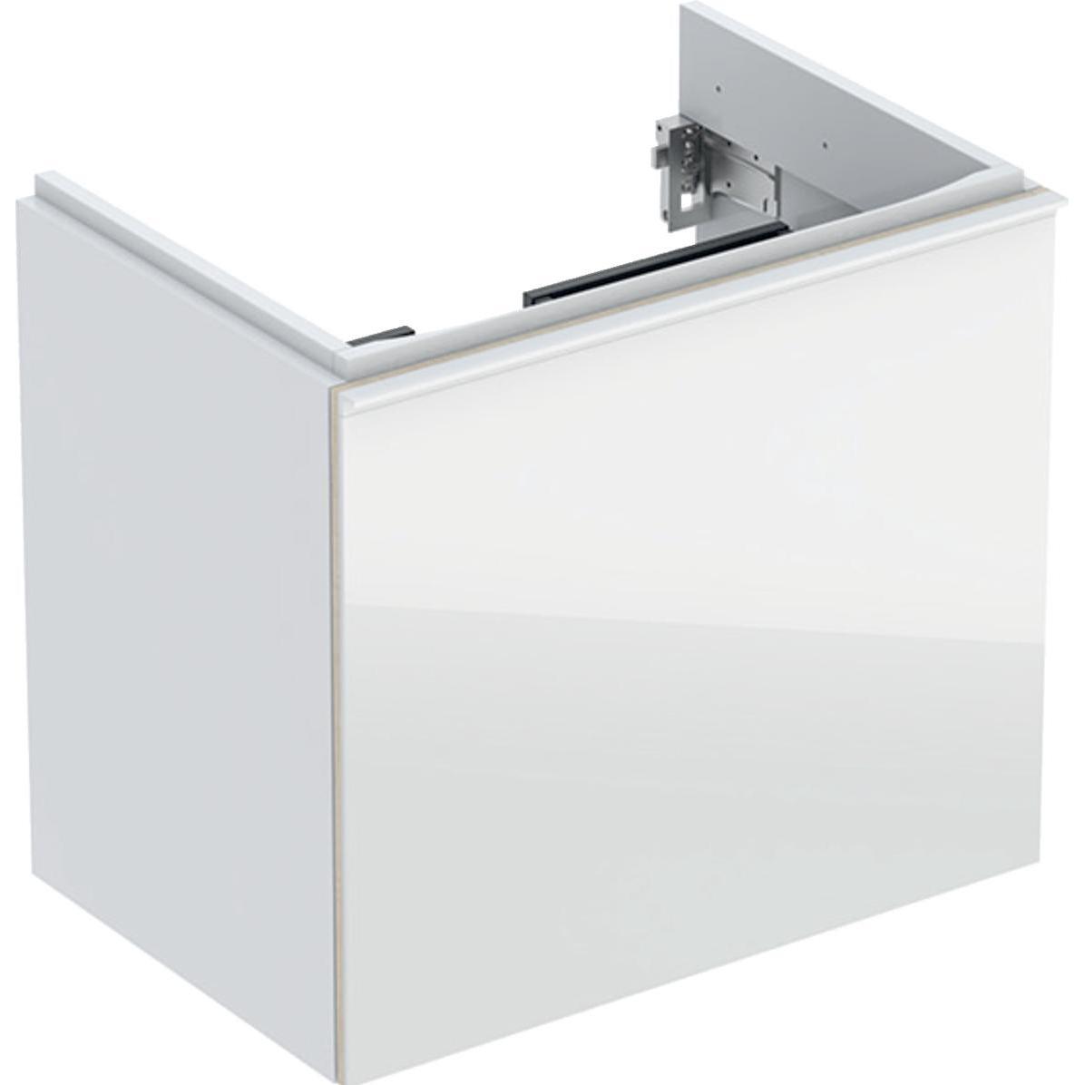 Geberit, Waschbeckenunterschrank, Waschtischunterschrank Acanto 59,5 cm wei hochglnzend ohne Waschtisch 500614012 (59.5 ...