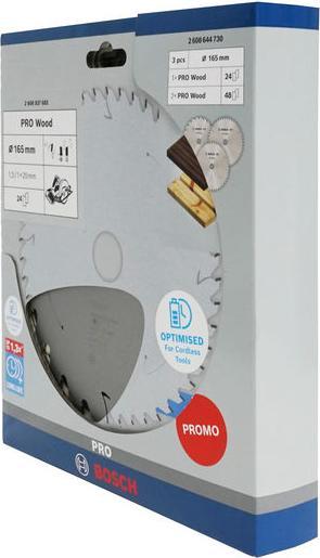 Immagine prodotto Bosch Professional Zubehör Promo 3er Pack, 165 mm CL Pro Wood