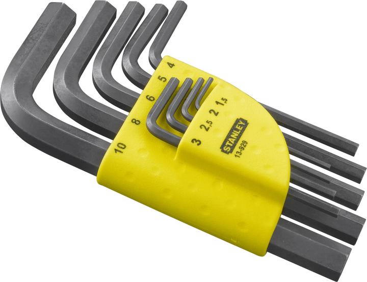 Image du produit Stanley Clé à ergots pour vis à six pans creux, jeu de 9 pièces, 1,5 à 10 mm