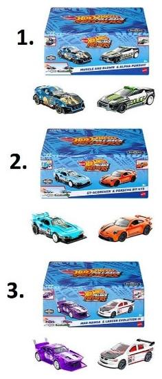 Actual product image Hot Wheels Pull-Backs 2-Pack