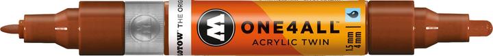 Produktbild Molotow Marqueur pour Maquettes - One4All Twin - Acrylique Noisette - 1,5/4mm - -092 - 15 cm (Haselnussbraun, 4 mm, 1 x)