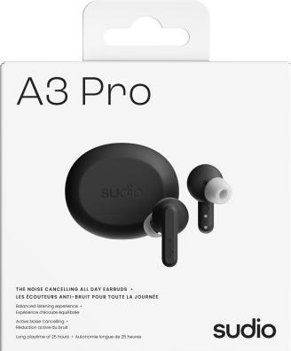 Actual product image Sudio A3 Pro Black (ANC, 25 h, Wireless)
