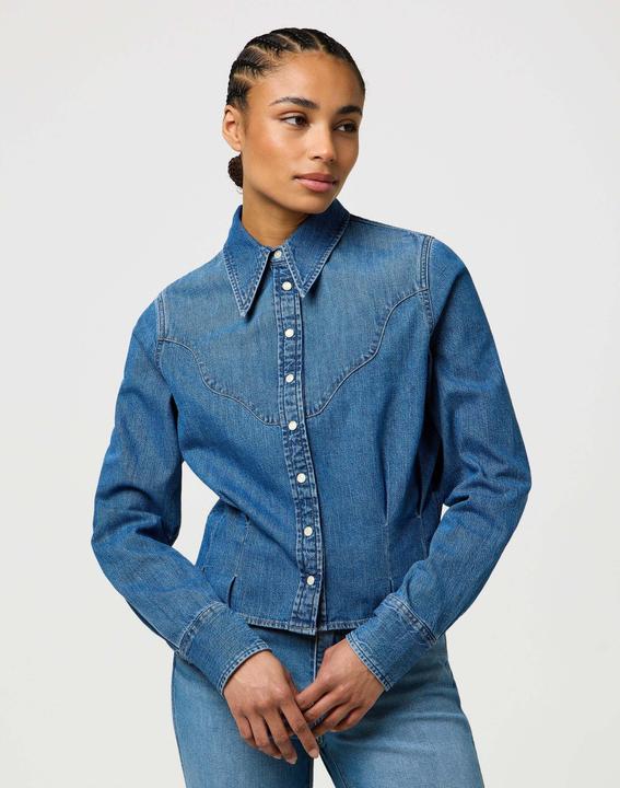 Immagine prodotto Wrangler Jeanshemd Femme Peplum Shirt (M)
