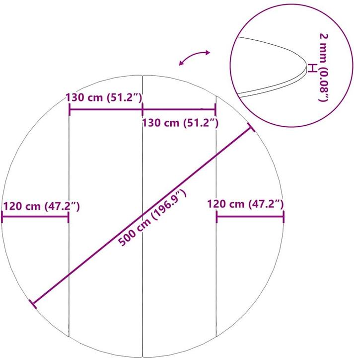 Actual product image vidaXL Pool-Bodentuch