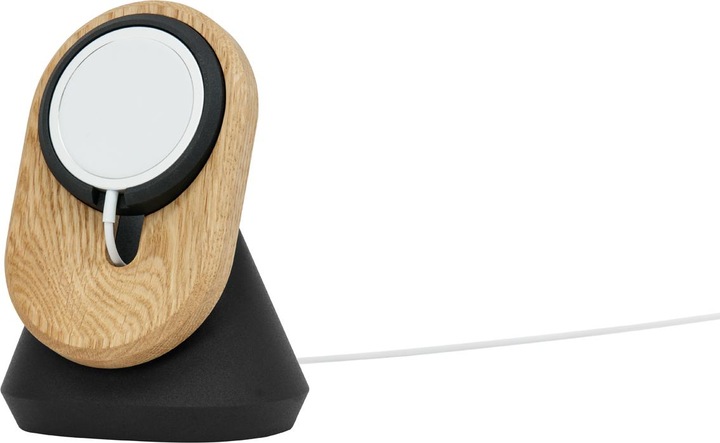Actual product image Oakywood MagSafe iPhone Stand - vertical iPhone dock - color Oak -