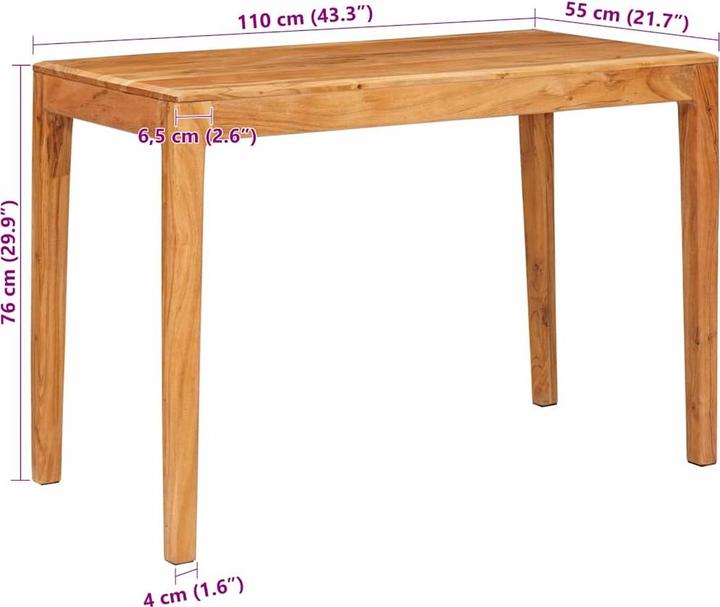 Image du produit vidaXL Esstisch (110 x 55 x 76 cm)