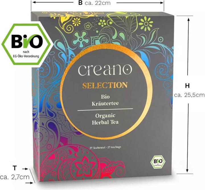 Produktbild Creano SELECTION, BIO-Kräutertee, 27er Mix Geschenkbox (279 g)