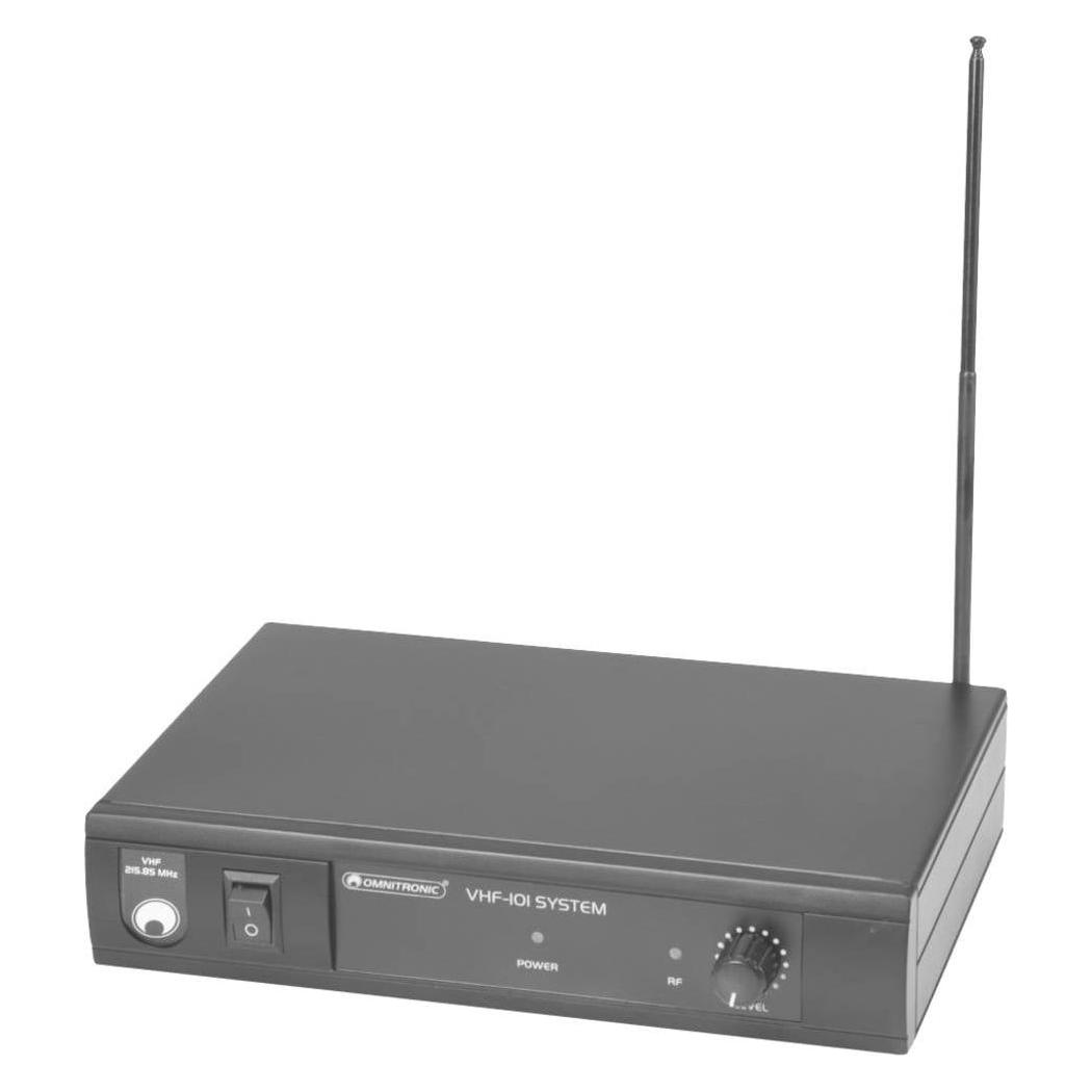Omnitronic Sistema Di Microfoni Radio VHF-101 207.55Mhz, Microfono