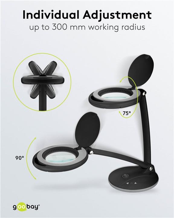 Actual product image Goobay LED-Stand-Lupenleuchte