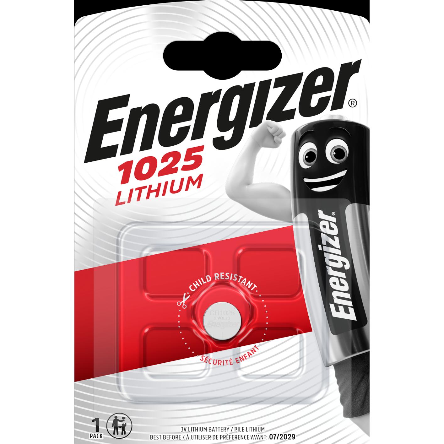 Energizer CR1025 Lithium (1 Stk., CR1025, 30 mAh), Batterien + Akkus