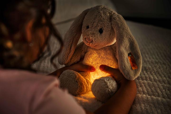 Actual product image Steiff Light at Night Hoppie Hase (28 cm)