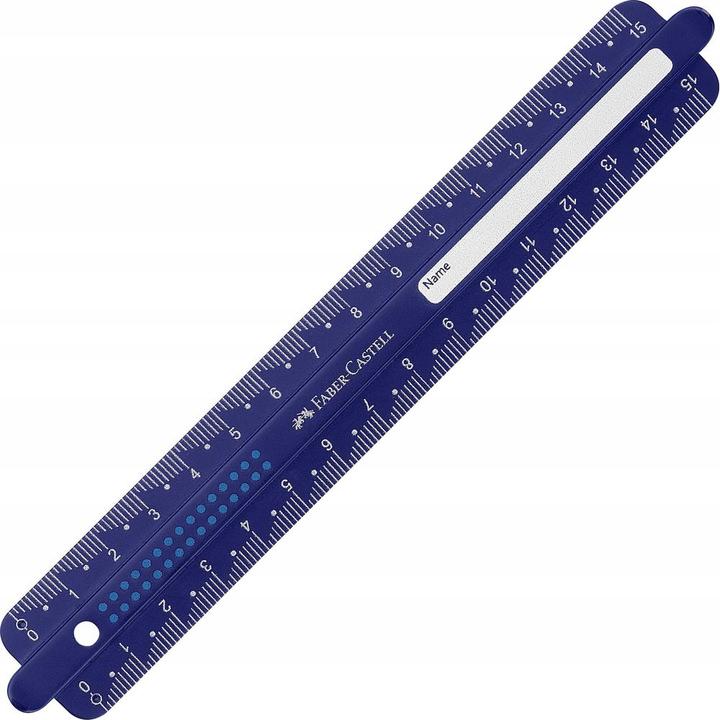Actual product image Faber-Castell Ruler 15cm Dots assorted (15 cm, Plastic)
