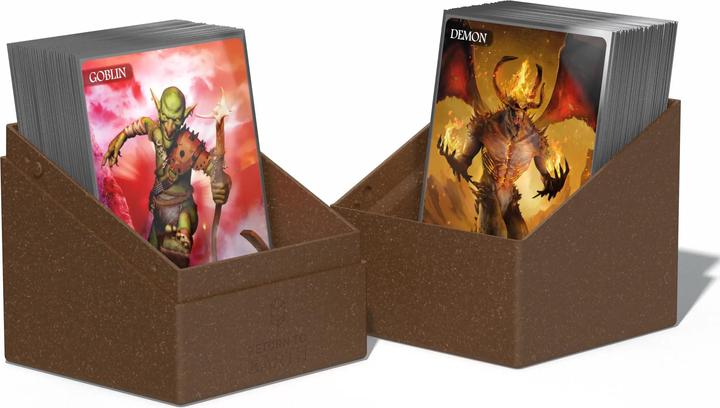 Actual product image Ultimate Guard Card Box Boulder Deck Case Standard Size 100+ Brown
