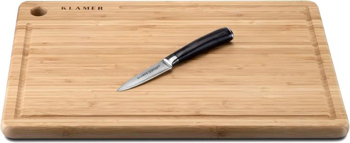 Image du produit KLAMER Couteau à éplucher Damas 8,6 cm Bois de Pakka (8.60 cm)