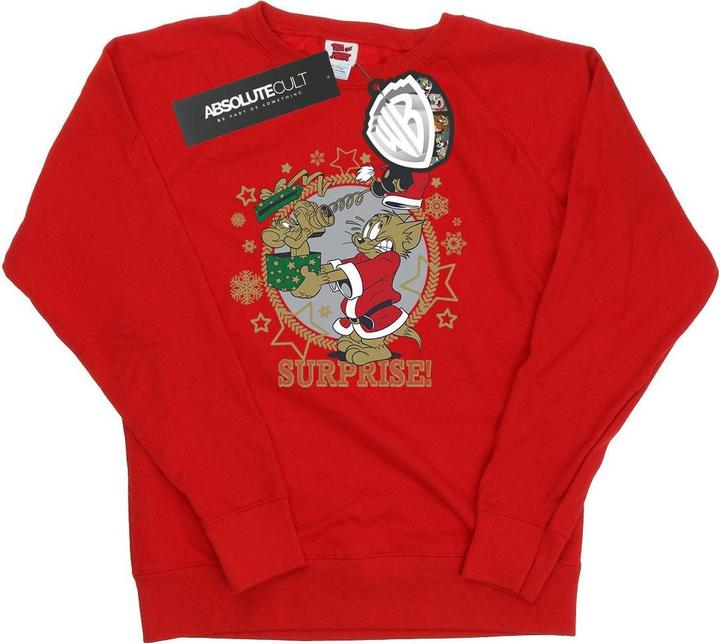 Actual product image Tom & Jerry Womens/Ladies Christmas Surprise Sweatshirt (XXL)