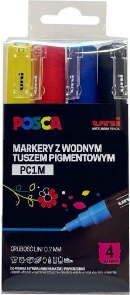 Mitsubishi Plakatmarker PC-1M 4 Farben (4x)