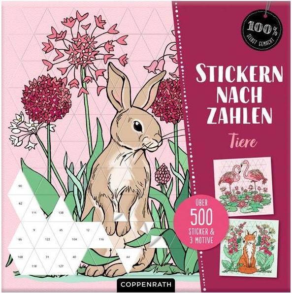 Die Spiegelburg, Sticker, Stickern nach Zahlen -Tiere
