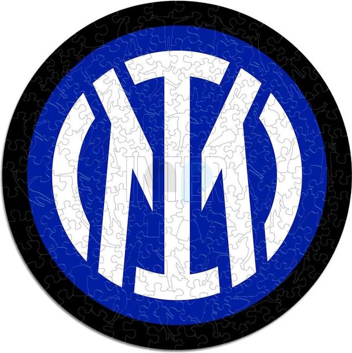Actual product image Iconic FC Inter Milan - Logo - Wooden Puzzle Size L (500 pieces) (500 pieces)