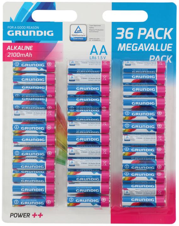 Immagine prodotto Grundig Potenza++ (36 pz., AA, 2100 mAh)