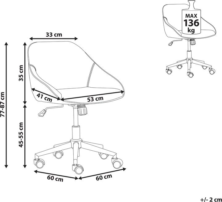 Nährwerte und Zutaten Beliani Bardsdale (45 - 55 cm)
