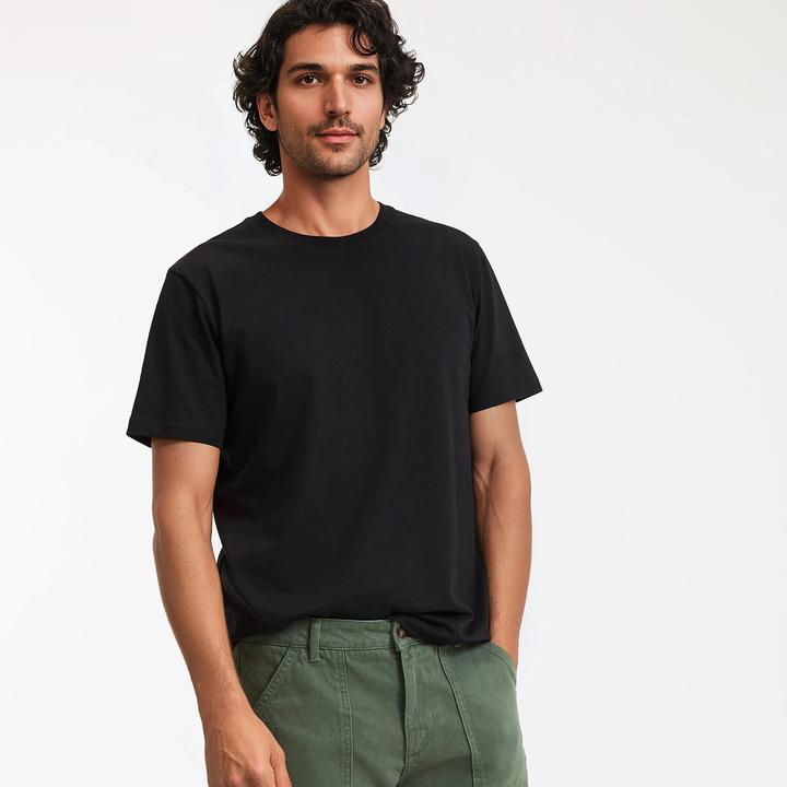 Image du produit La Redoute Collections T-shirt à encolure ronde et manches courtes (XXL)