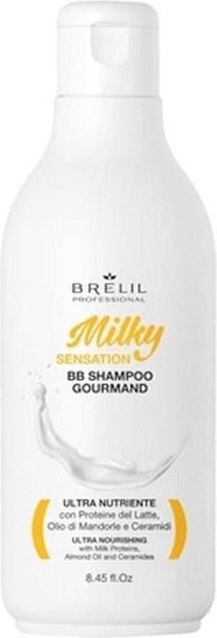 Immagine prodotto Brelil Professional BB Gourmand Shampoo Sensazione Lattea per Capelli Nutriti e Lussureggianti 250ml 8.45fl. Oz (250 ml, Shampoo liquido)