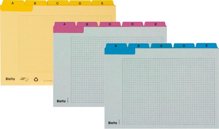 Produktbild Biella Kartei-Leitkarten Alphabet A - Z kariert (A5, 25 x)
