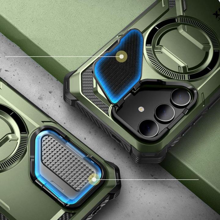Image du produit i-Blason Coque IBLSN Armorbox Mag Supcase avec MagSafe pour Samsung Galaxy S24 - vert (Samsung Galaxy S24)