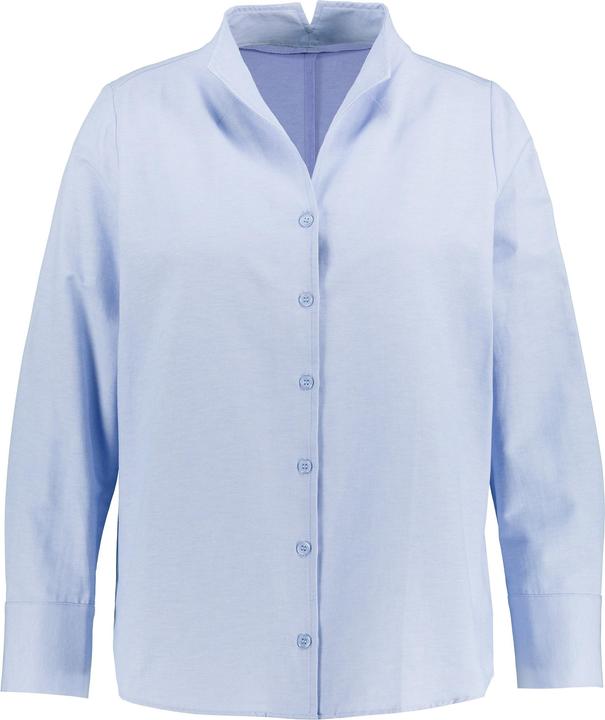 Produktbild Ulla Popken Bluse, Oxford-Gewebe, Kelchkragen, Langarm (50, 52)