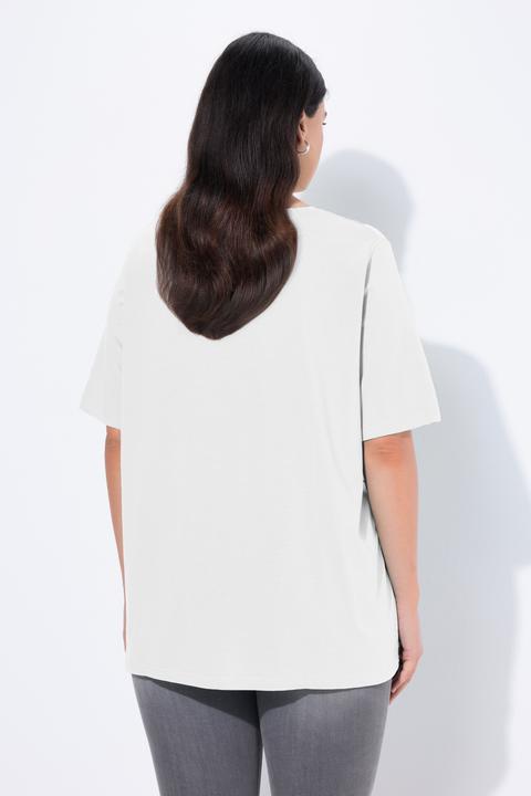 Produktbild Ulla Popken T-Shirt, A-Linie, V-Ausschnitt, Halbarm (56)
