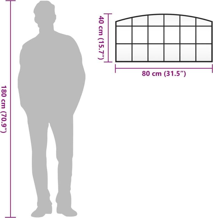 Immagine prodotto vidaXL Wandspiegel (100 x 50 cm)