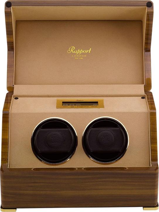 Produktbild Rapport London Perpetua III Duo Watch Winder Touch Screen Walnut (2x)