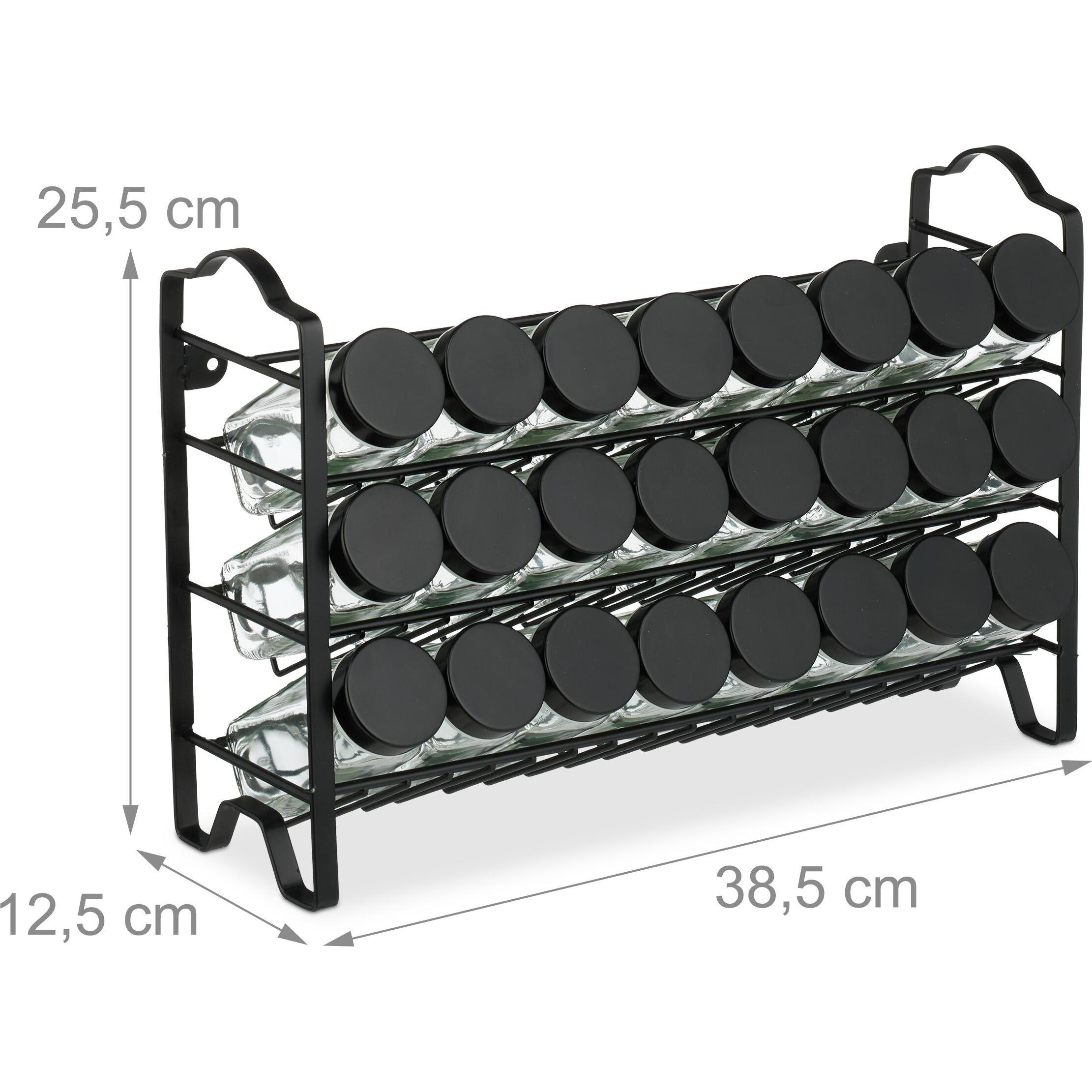 Thumbnail - Relaxdays Gewürzregal, Küchen Organizer, Schwarz