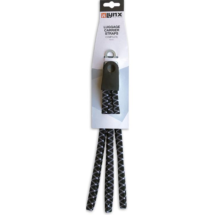 LYNX, Spanngurt + Ladungssicherung, Gepäckträger-Spanngurt Basic 26/28 Zoll 440952 schwarz/weiss