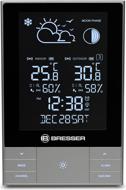 Immagine prodotto Explore Scientific Bresser Optics ClimateTemp NDV Antracite, Metallico, Argento LCD DC/Batteria