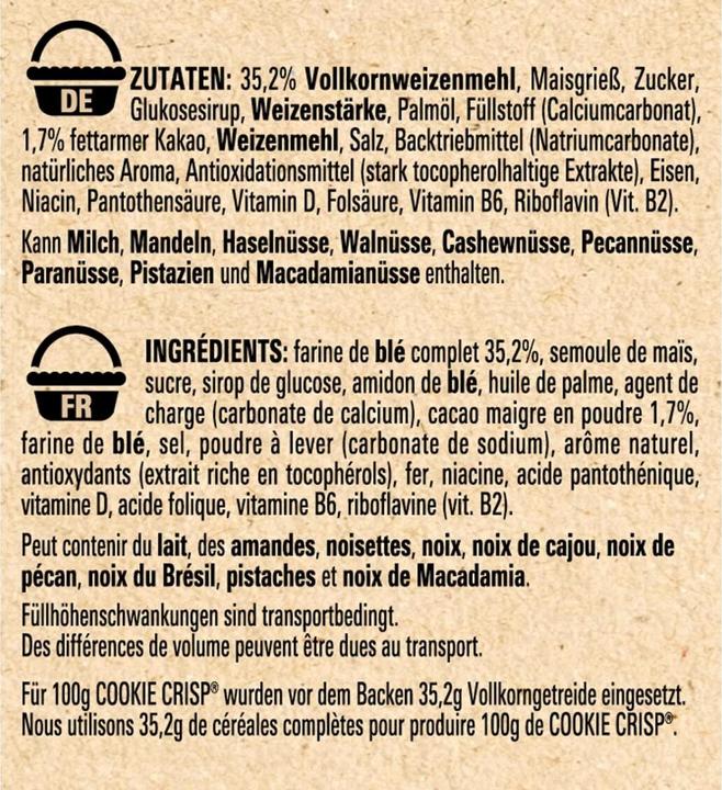 Immagine prodotto Cookie Crisp Biscotto croccante (375 g)