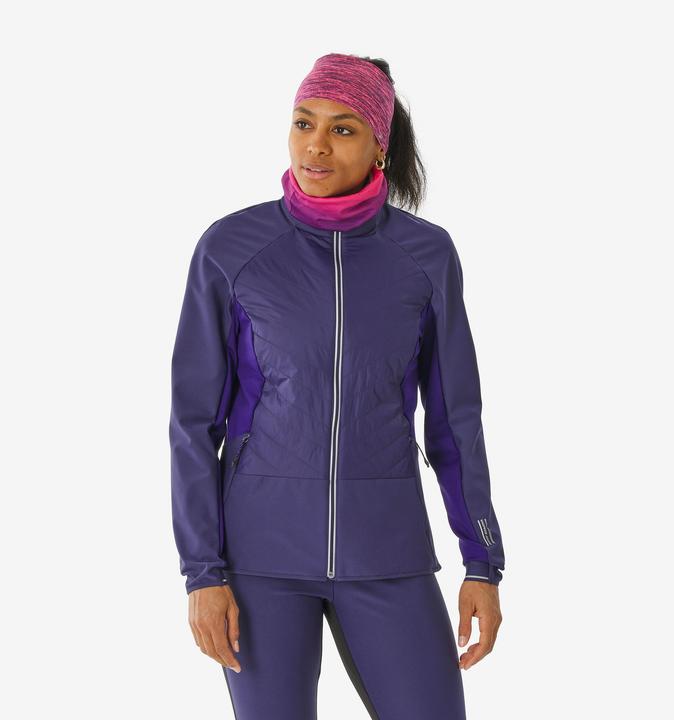 Wedze Langlaufjacke Damen winddicht - XCS 500 violett (M)